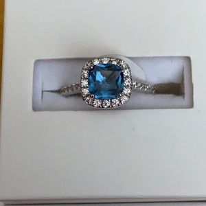Dark blue topaz